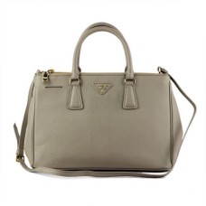Borsa a mano Prada 2274 grigia con motivo a croce