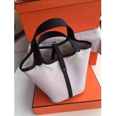 Tela Hermes Picotin Lock nera