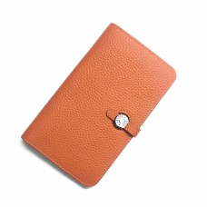 Hermes Dogon Portafoglio Togo Pelle H001 Arancio