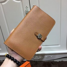 Hermes Dogon Portafoglio Togo Pelle H001 Marrone
