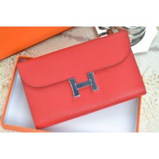 Portafoglio Hermes H rosso argento