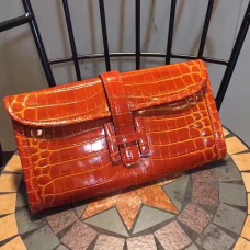 Hermes Jige Clutch 29cm Cocco Arancione