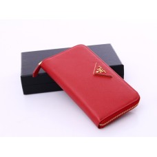 Prada-1M0506-Portafogli-in-rosso-brillante