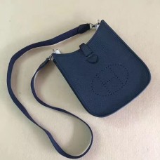 Borsa Hermes Mini Evelyne TPM blu scuro