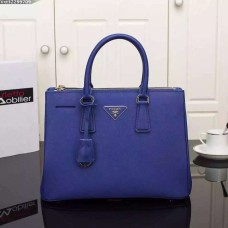 Borsa Prada Galleria 2274 Pelle Saffiano 33cm Blu