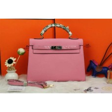 Hermes Kelly 32cm Borsa a mano in pelle Epsom rosa