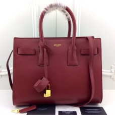 Borse YSL Wine Downtown Tote in pelle di mucca