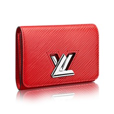 Portafoglio compatto Louis Vuitton Twist M64413 in pelle Epi