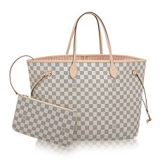 Louis Vuitton Neverfull GM N41604 Damier Azur tela