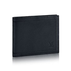 Portafoglio compatto Louis Vuitton M64135 in pelle Utah