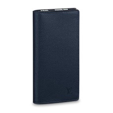 Portafoglio Louis Vuitton Brazza M30161 Taiga in pelle