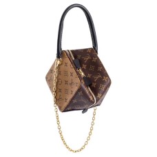 Borsa piccola Louis Vuitton con catena quadrata M62791 tela con monogramma