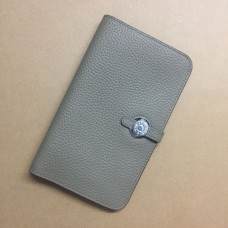 Portafoglio Hermes Dogon Togo Pelle H001 Grigio
