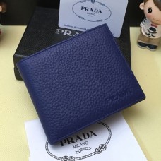 Portafoglio in pelle da uomo Prada 0335 blu