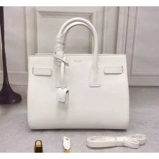 Saint Laurent Borsa Sac De Jour Bianca 32cm