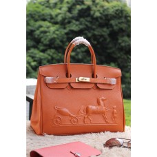 Hermes Birkin Cavallo Togo Pelle Arancio 35cm