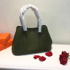 Hermes Garden Party borsetta piccola 31 cm verde militare