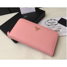 Portafoglio con cerniera Prada 1M0506 rosa
