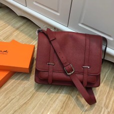 Hermes Steve Borsa a tracolla da uomo in pelle bordeaux