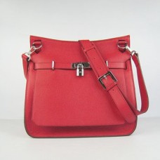 Hermes Jypsiere Borsa a tracolla da 28 cm rosso argento