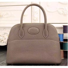 Borsa Hermes Bolide 31 cm Togo in pelle grigio elefante