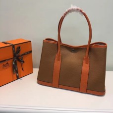 Hermes Garden Party 36cm Borsa in pelle Camel Orange