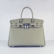 Hermes Birkin 30cm Togo borse in pelle grigio scuro argento