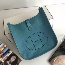 Hermes Evelyne III Togo Borsa a tracolla in pelle blu