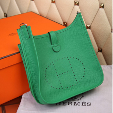 Hermes Evelyne III Togo Borsa a tracolla in pelle verde
