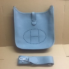 Hermes Evelyne III Togo Borsa a tracolla in pelle blu Lin