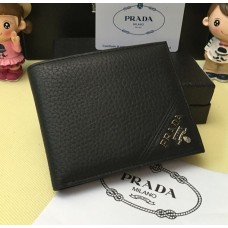 Portafoglio in pelle da uomo Prada 0336 nero