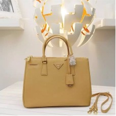 Borsa tote Prada 1786 Albicocca in vernice incrociata