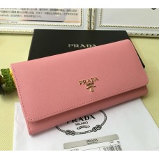 Prada 1M1132 Portafoglio in Pelle Saffiano Rosa