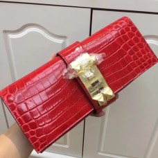 Pochette Hermes Medor 29cm Cocco Rosso