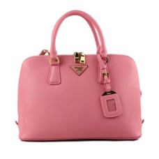 Borsa tote Prada 0812 rosa con motivo a croce