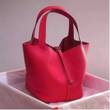 Hermes Picotin Lock Togo Pelle Rossa