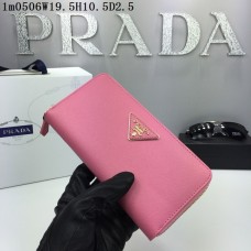 Portafoglio Prada Pelle Saffiano 0506 Rosa
