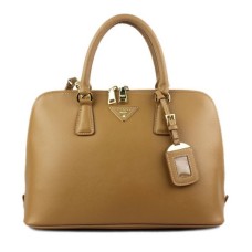 Prada 0812 Borsa tote con motivo incrociato albicocca