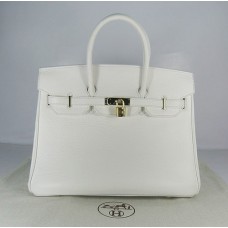 Hermes Birkin 35cm Togo borse in pelle oro bianco