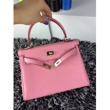 Hermes Kelly 25cm Togo Pelle Oro Rosa