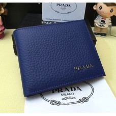 Portafoglio Uomo Prada in Pelle 0334 Blu