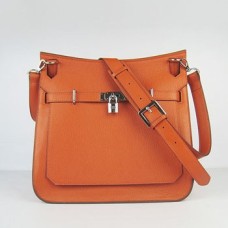 Hermes Jypsiere Borsa a tracolla da 28 cm arancione argento