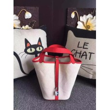 Tela Hermes Picotin Lock Rosso