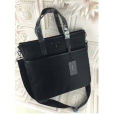 Borsa tote Prada da uomo in tela 1032 nera