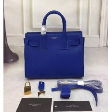 Saint Laurent Borsa Sac De Jour Piccola Tote Blu 22cm