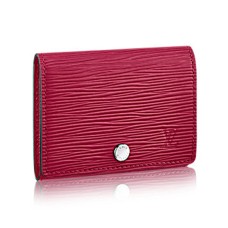 Porta biglietti da visita Louis Vuitton M56167 in pelle Epi