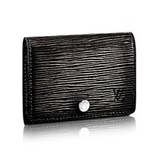 Porta biglietti da visita Louis Vuitton M56169 in pelle Epi