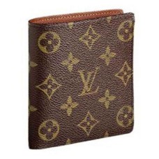 Portafoglio Louis Vuitton M60883 con 10 scomparti per carte di credito in tela monogramma