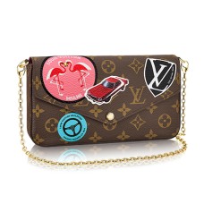Louis Vuitton M62145 Pochette Felicie Catena Portafoglio Monogram Tela