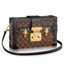 Louis Vuitton N41003 Petite Malle Borsa a tracolla Damier Ebene Canvas